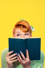 girl reading a book