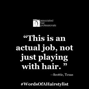 This is an actual job, not just playing with hair.