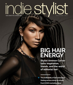 An image of cover of Indie Stylist magazine big hair energy