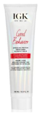 IGK Good Behavior Blow Out Balm for frizzy curly unruly hair to make it smooth soft silky
