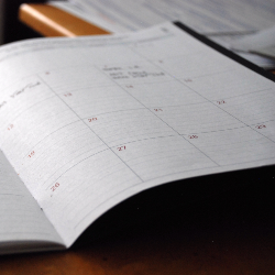 A stock image of calendar