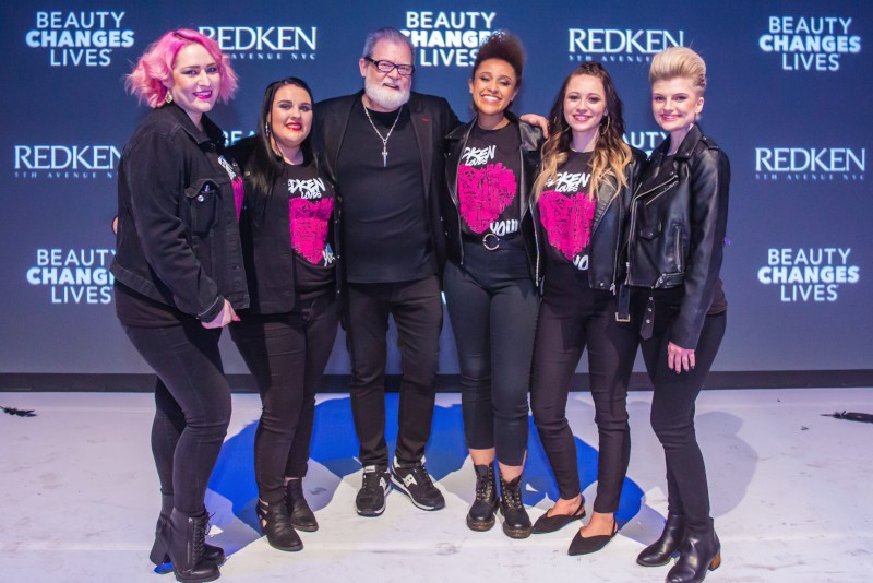 An image of beauty changes live Redken team