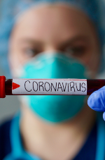 An image of coronavirus test vial for AHP blog