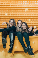 An image of AHP hairstylists in bathtub for influencer campaign