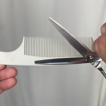 Scissor over comb