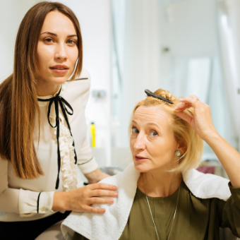 AHP member listening to her client's needs