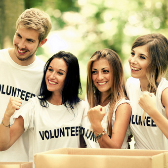 group of volunteers